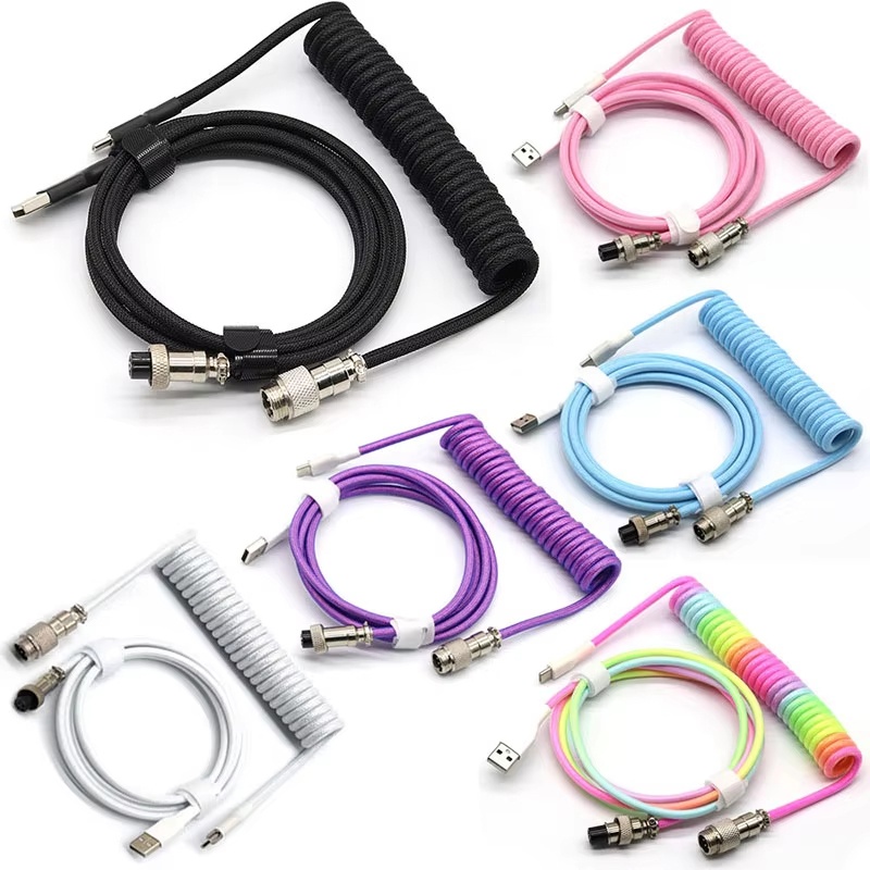 Gaming Keyboard Types - USB Type C Mechanical Keyboard Coiled