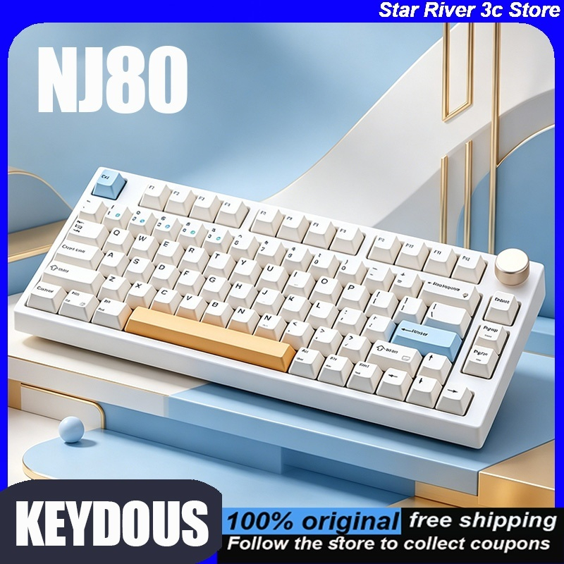 Keyboard Gaming Mac - KEYDOUS NJ80 Mechanical Keyboard Tri Mode