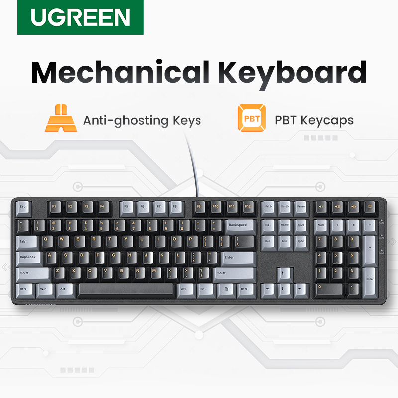 UGREEN Mechanical Keyboard 108 - огляд і ціна Keyboard Gaming Mac