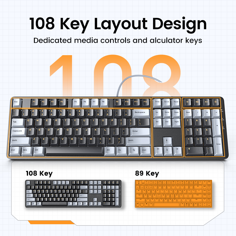 UGREEN Mechanical Keyboard 108 - огляд і ціна Keyboard Gaming Mac