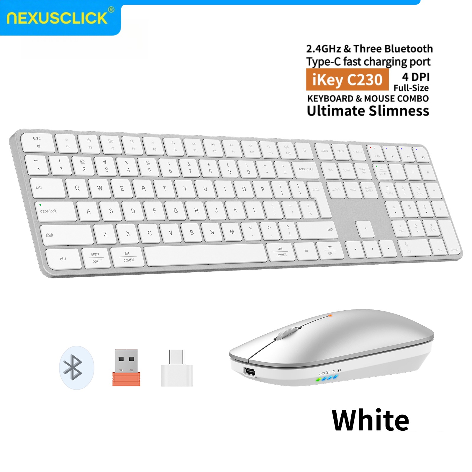 NexusClick Rechargeable Wirele - огляд і ціна Keyboard Gaming Mac