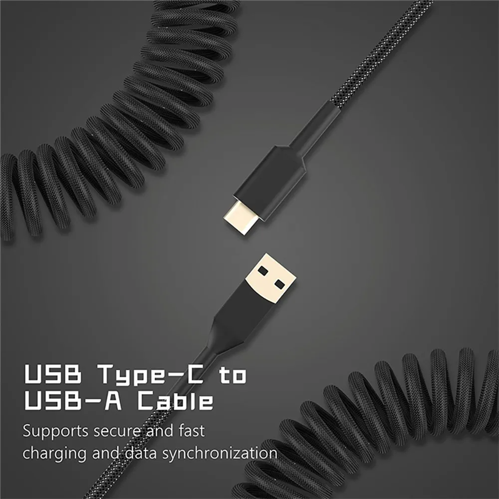 New Mechanical Keyboard Coiled - огляд і ціна Gaming Keyboard Type C