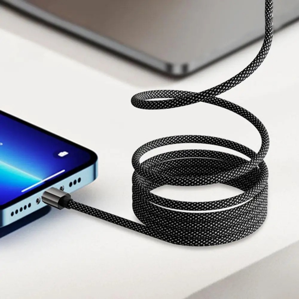 65W Self-coiling Magnetic Attr - огляд і ціна Coiled Usb Cable