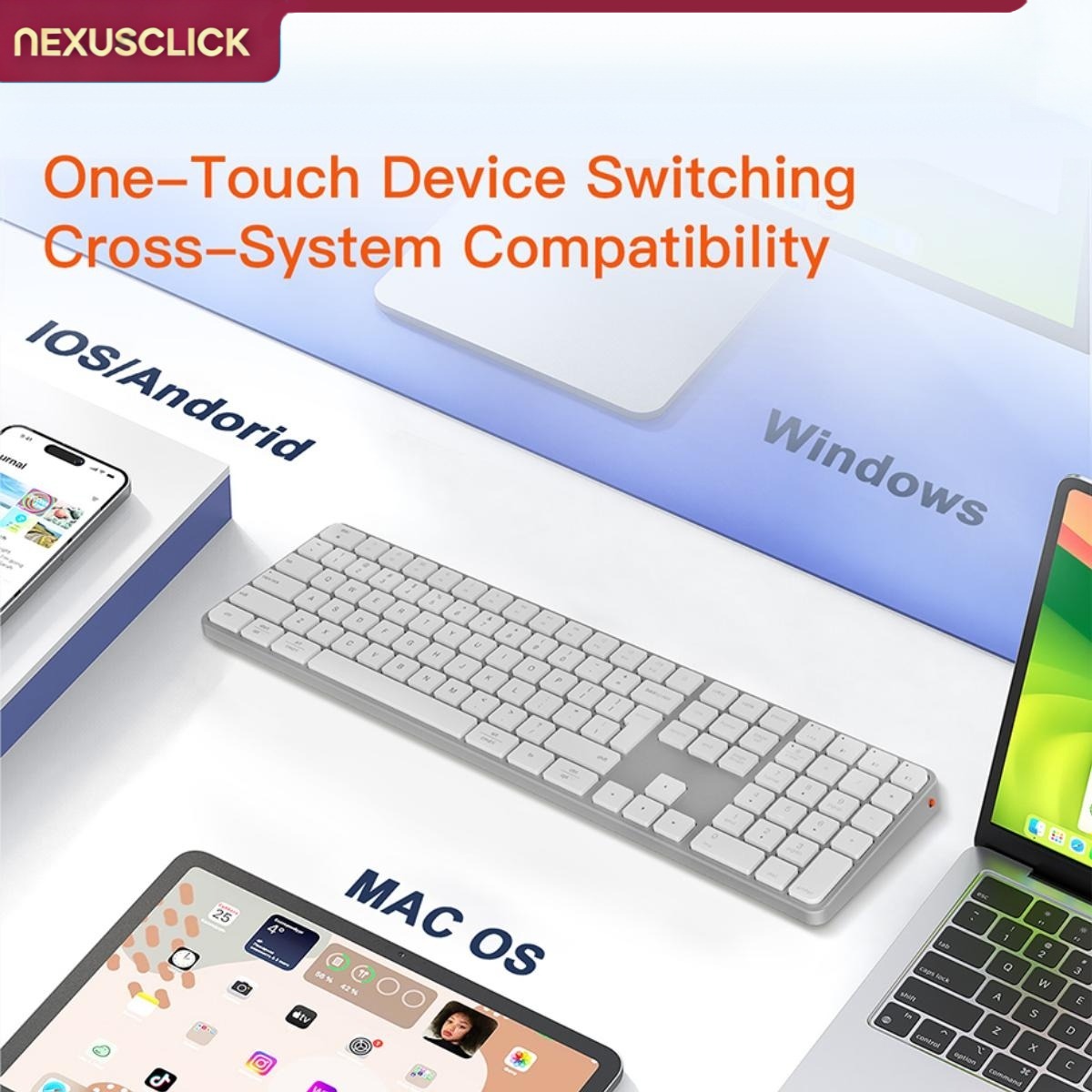 NexusClick 109 Keys Slim Dual  - огляд і ціна Keyboard Gaming Mac