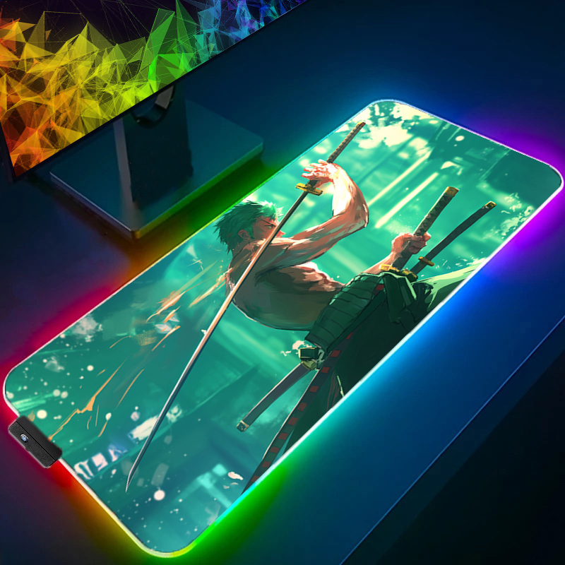 ONE PIECE Zoro Mouse Pad RGB G - огляд і ціна Gaming Keyboard En Mouse