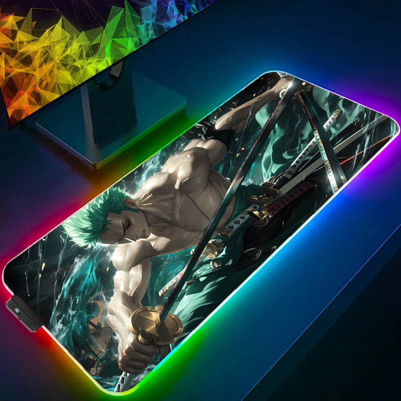 ONE PIECE Zoro Mouse Pad RGB G - огляд і ціна Gaming Keyboard En Mouse