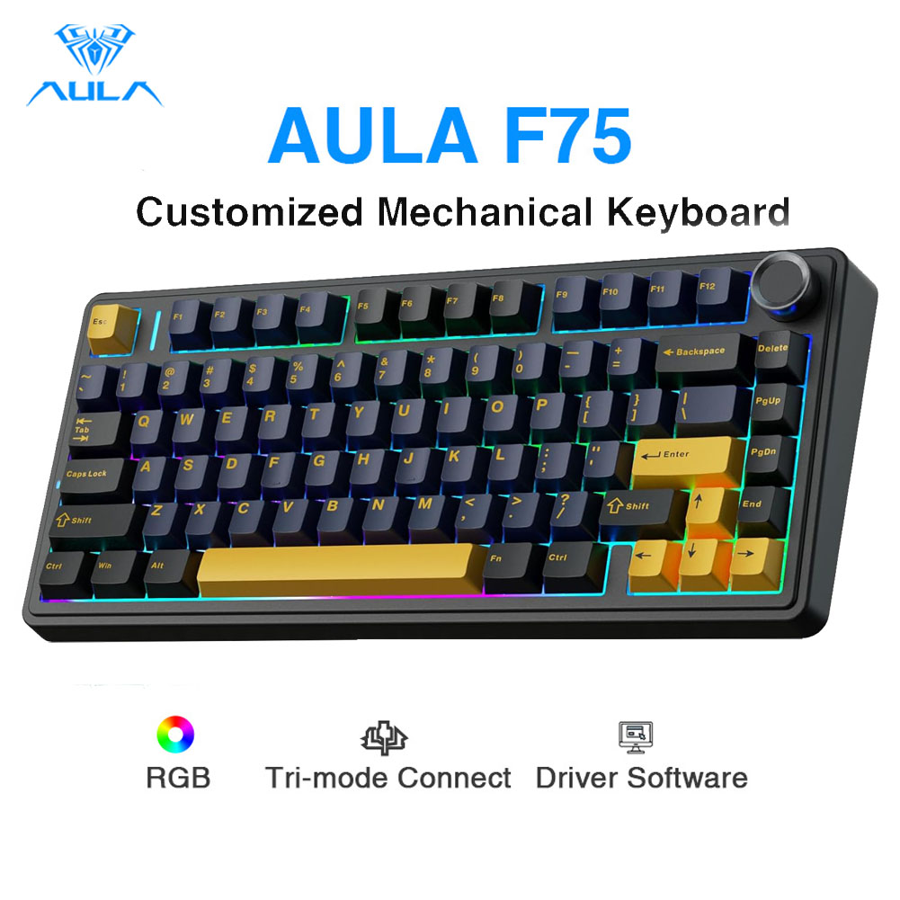 Aula F75 Mechanical Keyboard,  - огляд і ціна Gaming Keyboard No Number Pad