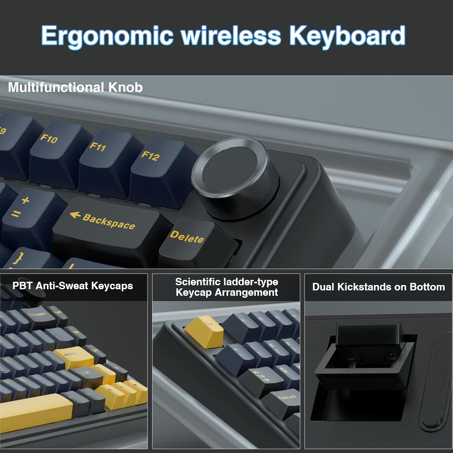 Aula F75 Mechanical Keyboard,  - огляд і ціна Gaming Keyboard No Number Pad