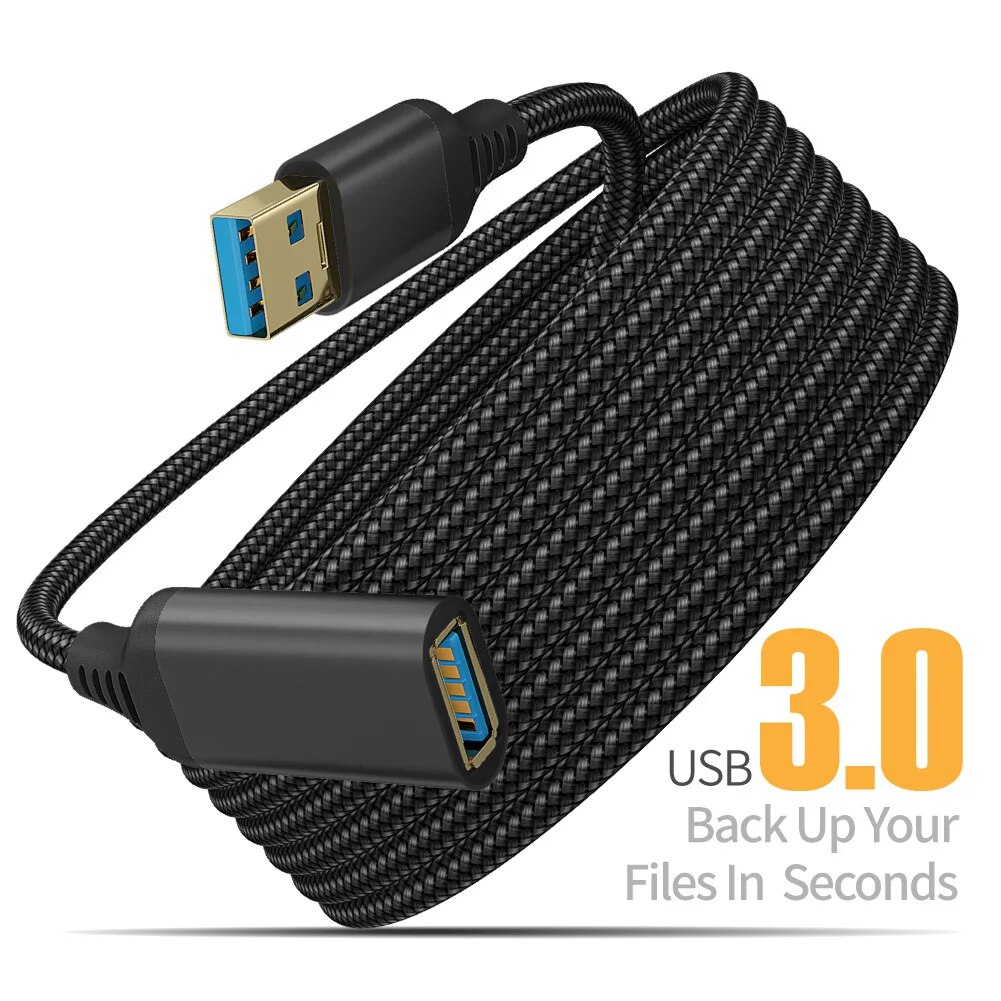 USB 3.0 Nylon Braided Extensio - огляд і ціна Coiled Usb Cable