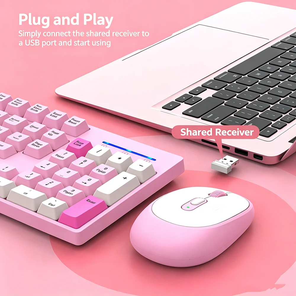 KEBIDUMEI 2.4G Wireless Keyboa - огляд і ціна Gaming Keyboard Bundle