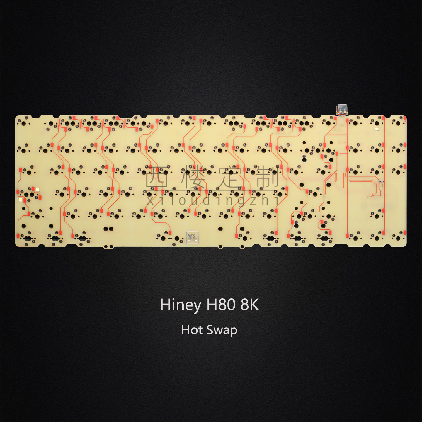 8k hotswap PCB Hiney H80 with  - огляд і ціна Hot Swap Pcb