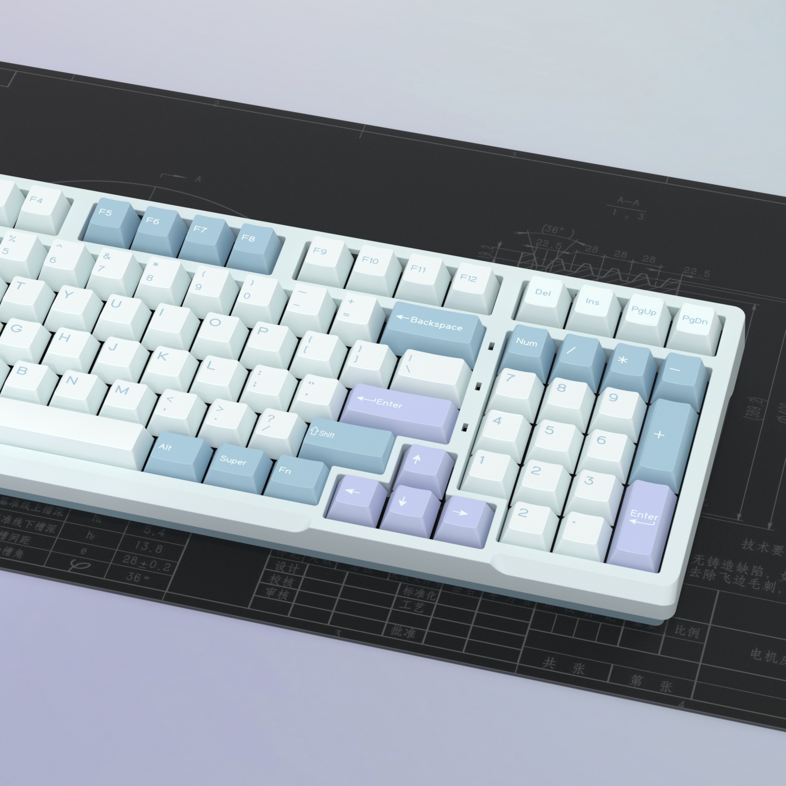 KBDiy GMK Illusion Keycap Cher - огляд і ціна Gaming Keyboard No Number Pad