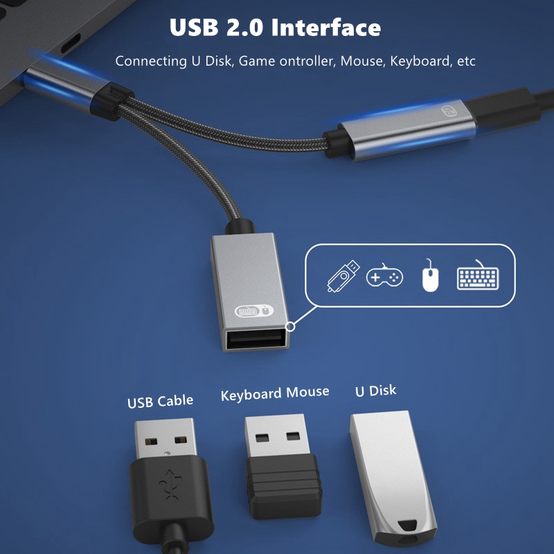 Audio 1 to 2  Type-C to USB OT - огляд і ціна Gaming Keyboard Types