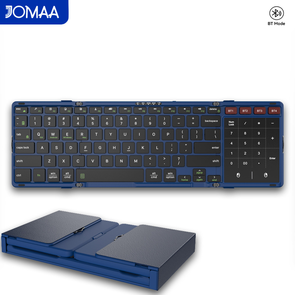 JOMAA Foldable Bluetooth Keybo - огляд і ціна Gaming Keyboard No Number Pad