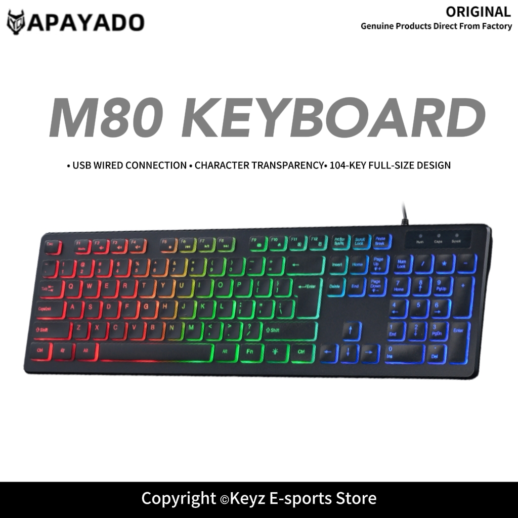M80 Ultra Thin Wired Gaming Ke - огляд і ціна Keyboard Gaming Mac