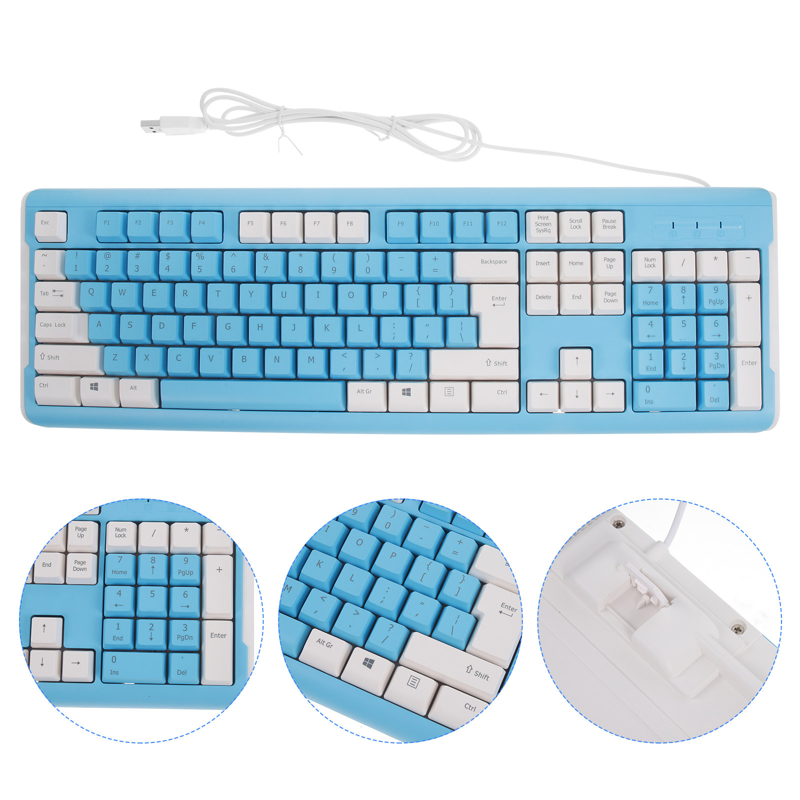 USB Wired Gaming Keyboard ABS  - огляд і ціна Gaming Keyboard No Number Pad