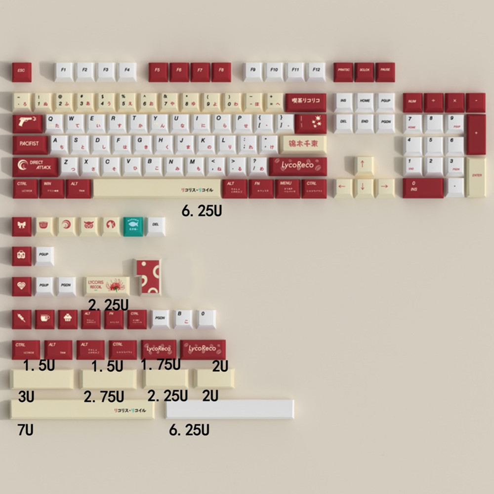 Lycoris Recoil Anime PBT Keyca - огляд і ціна Gaming Keyboard Ergonomic